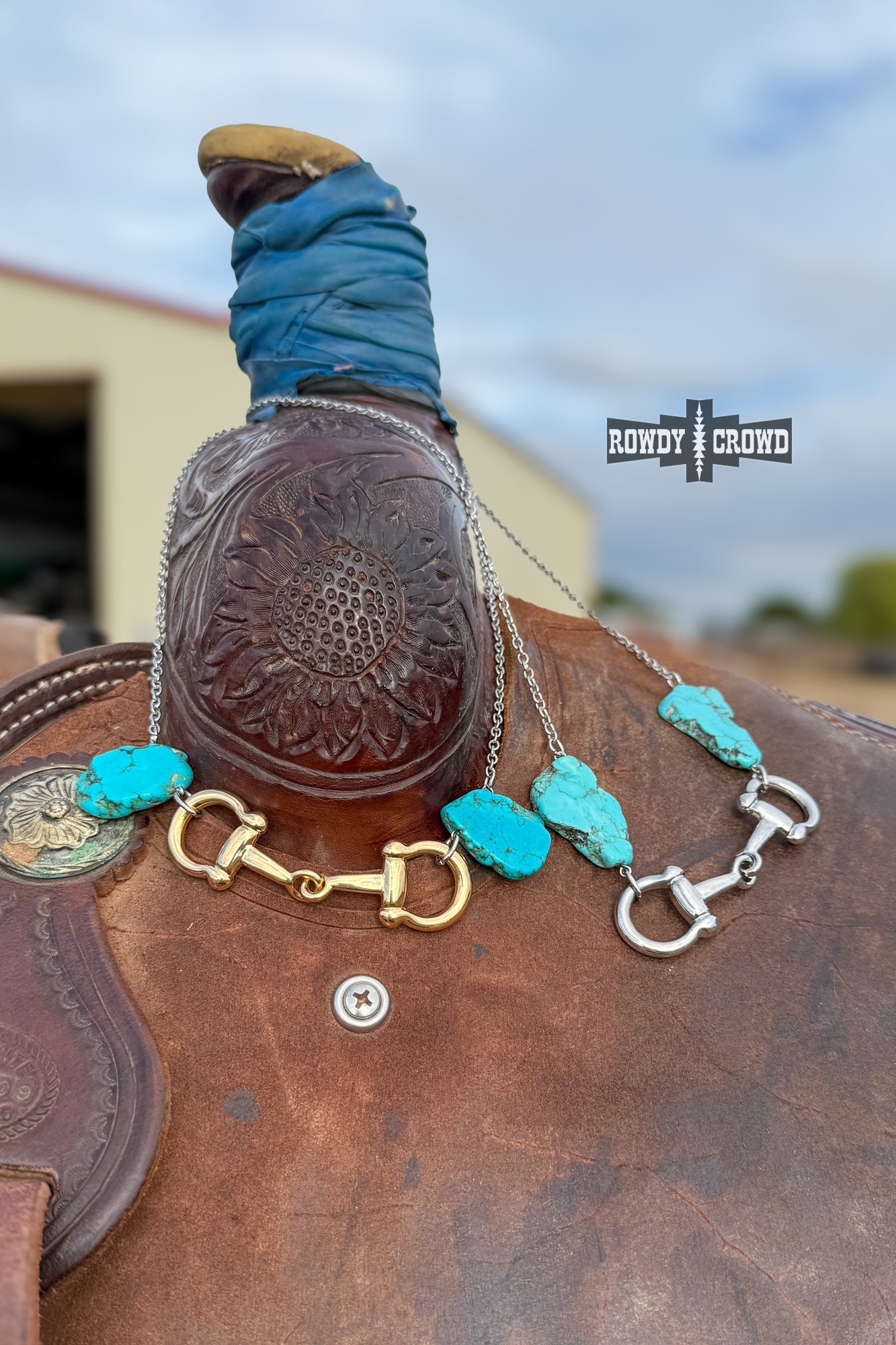 Turquoise Bit Necklace - Cowgirltops.com
