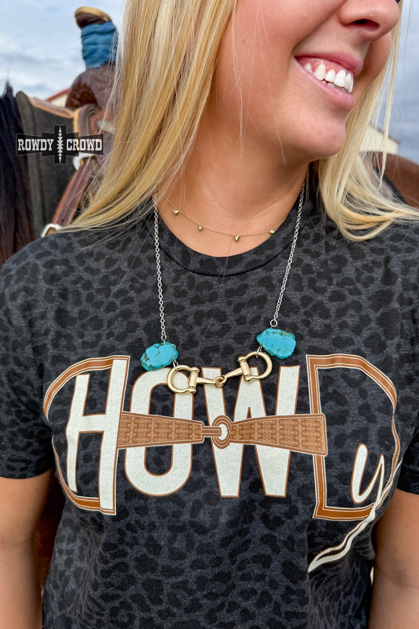 Turquoise Bit Necklace - Cowgirltops.com