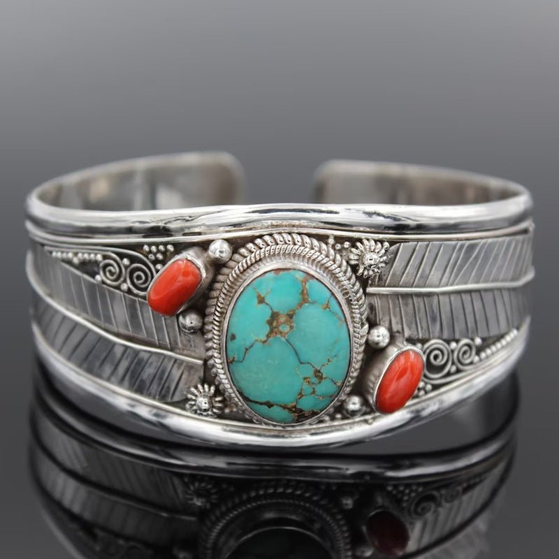 Turquoise Open Bracelet - Cowgirltops.com