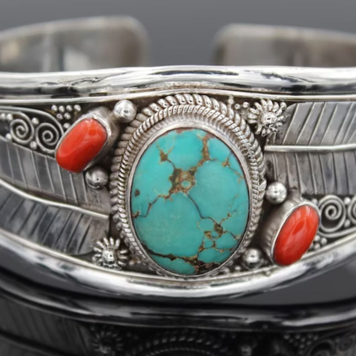 Turquoise Open Bracelet - Cowgirltops.com