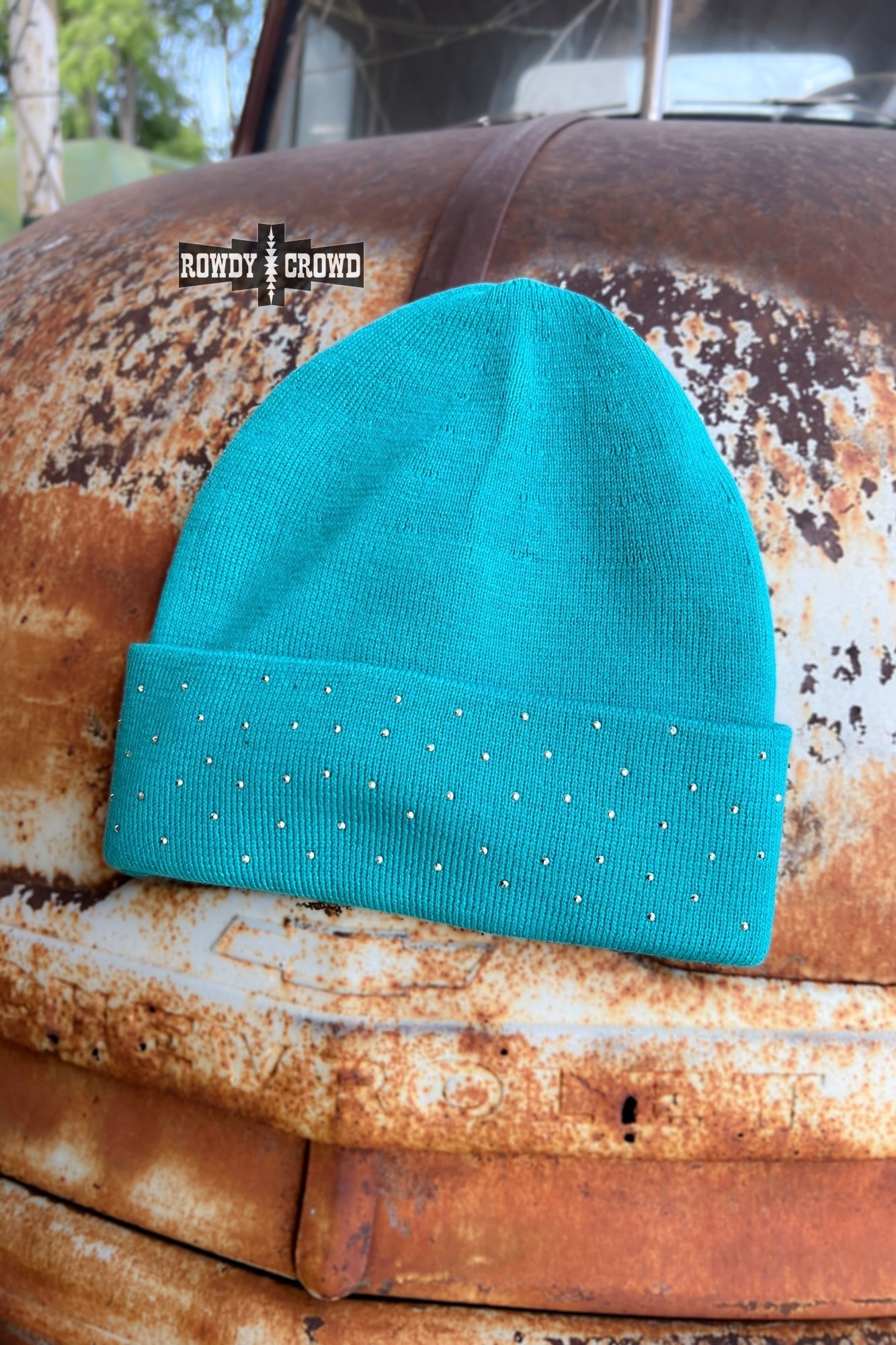 TURQUOISE - Shine Bright Beanie - Cowgirltops.com