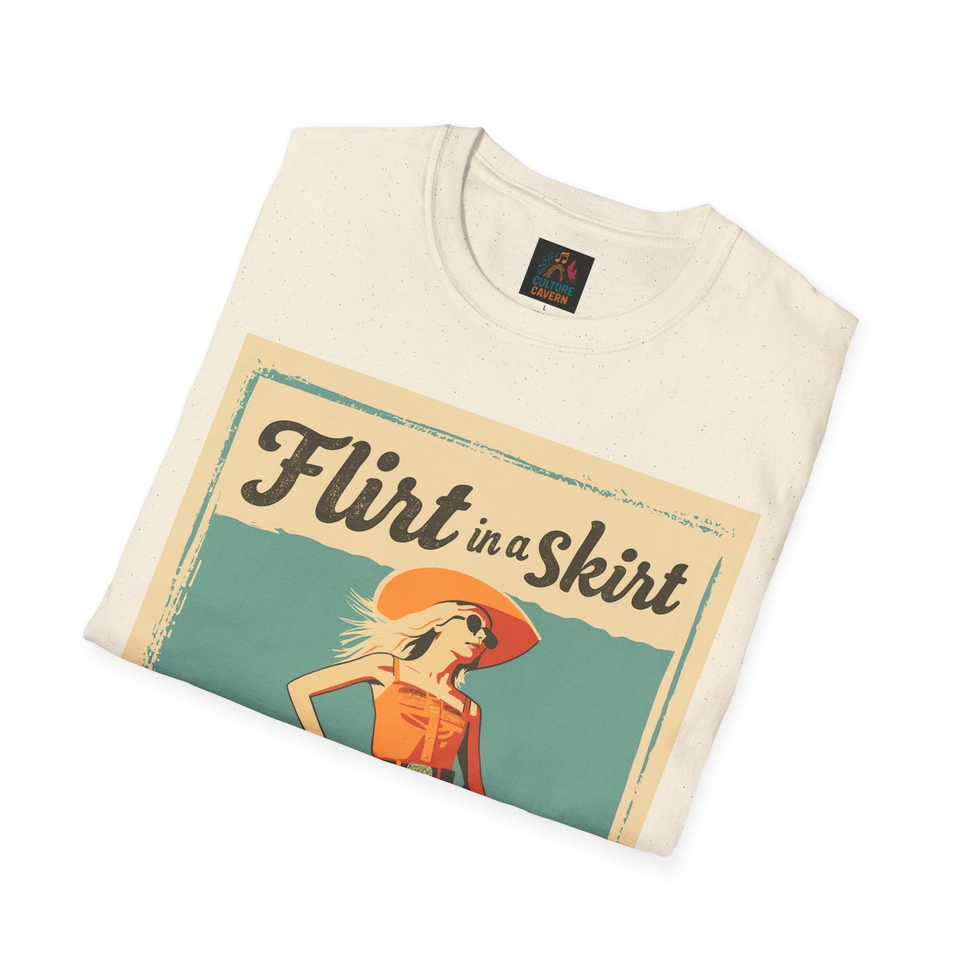Vintage/Western Flirt in a Skirt T-shirt - Cowgirltops.com