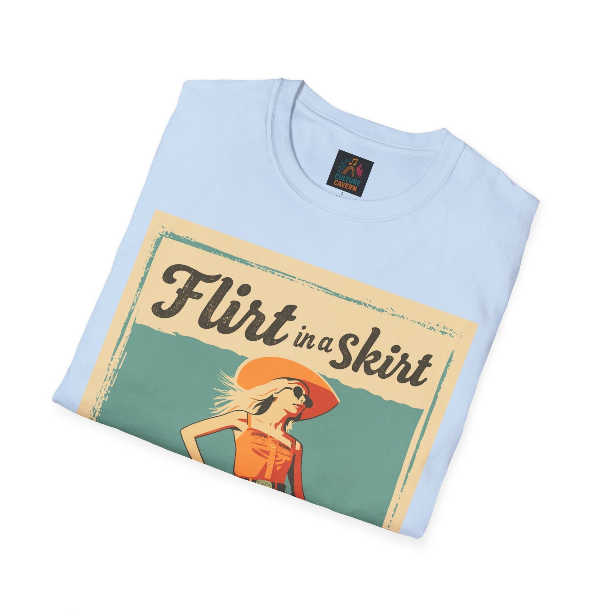 Vintage/Western Flirt in a Skirt T-shirt - Cowgirltops.com