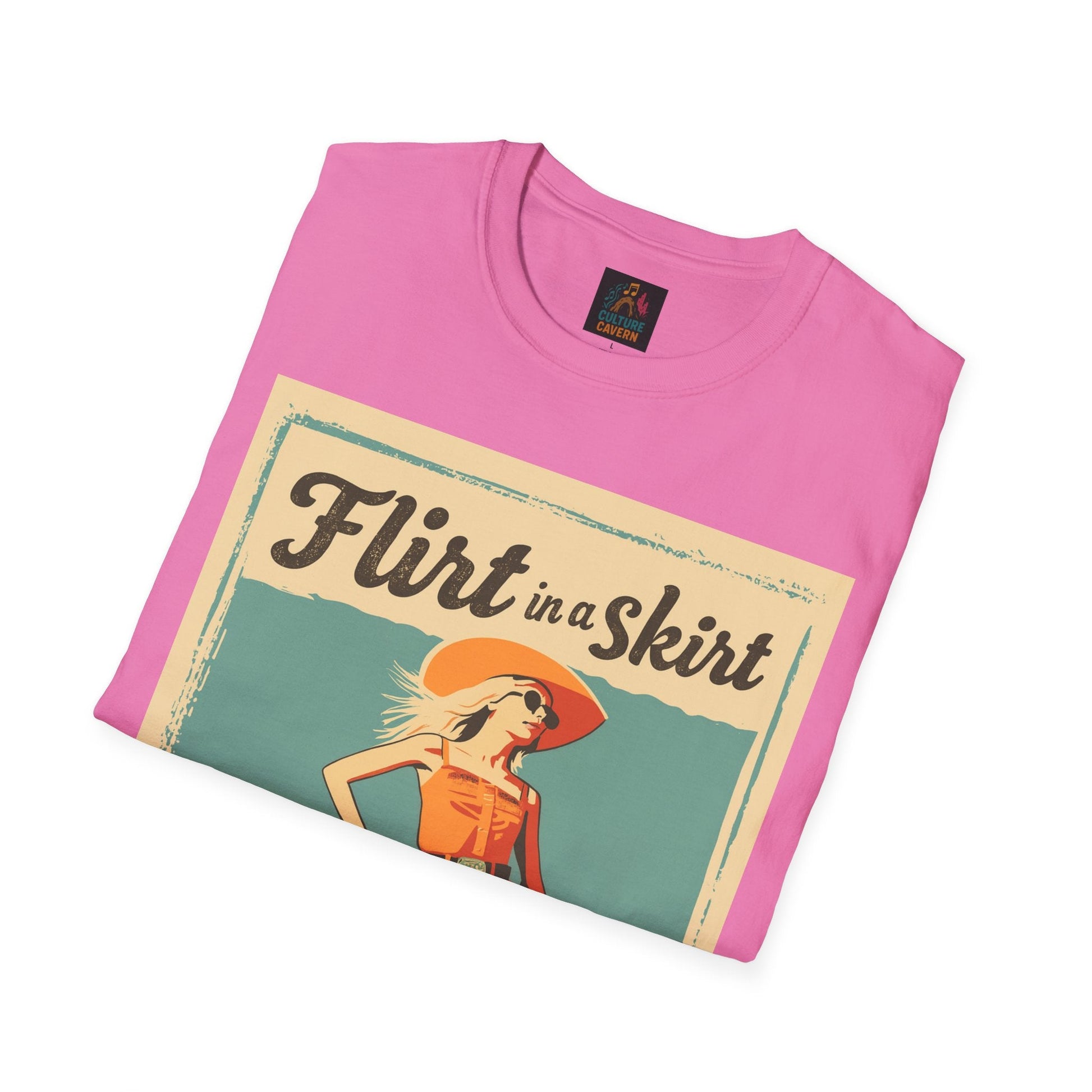 Vintage/Western Flirt in a Skirt T-shirt - Cowgirltops.com