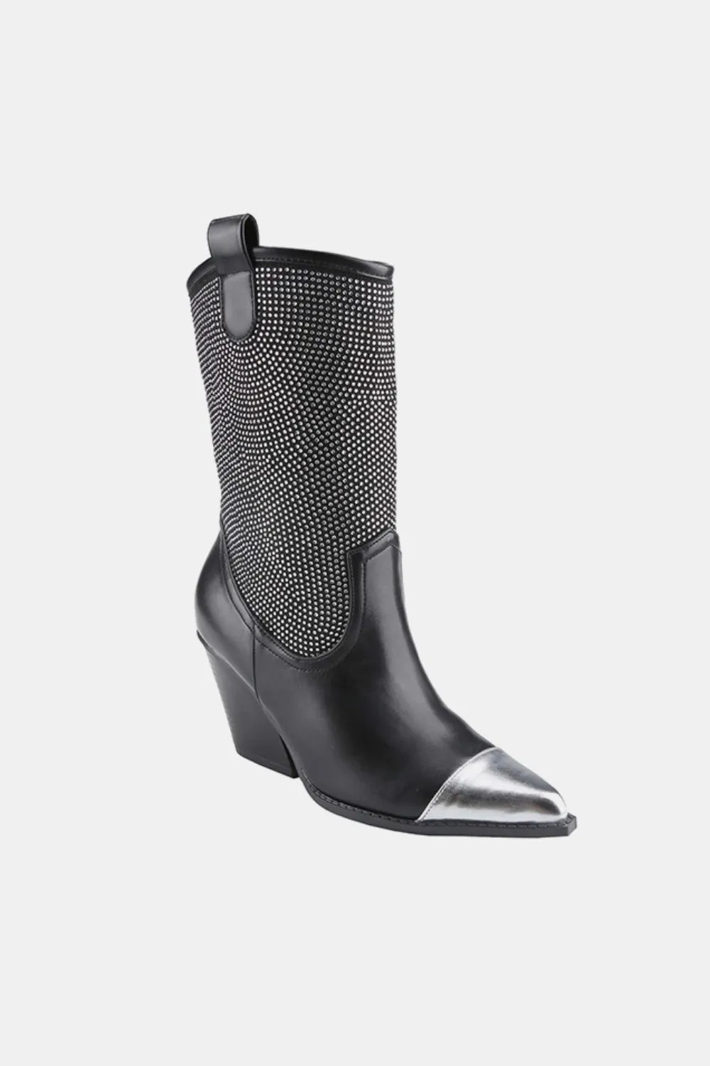 Weeboo Chunky Heel Rhinestone Western Cowboy Boots - Cowgirltops.com