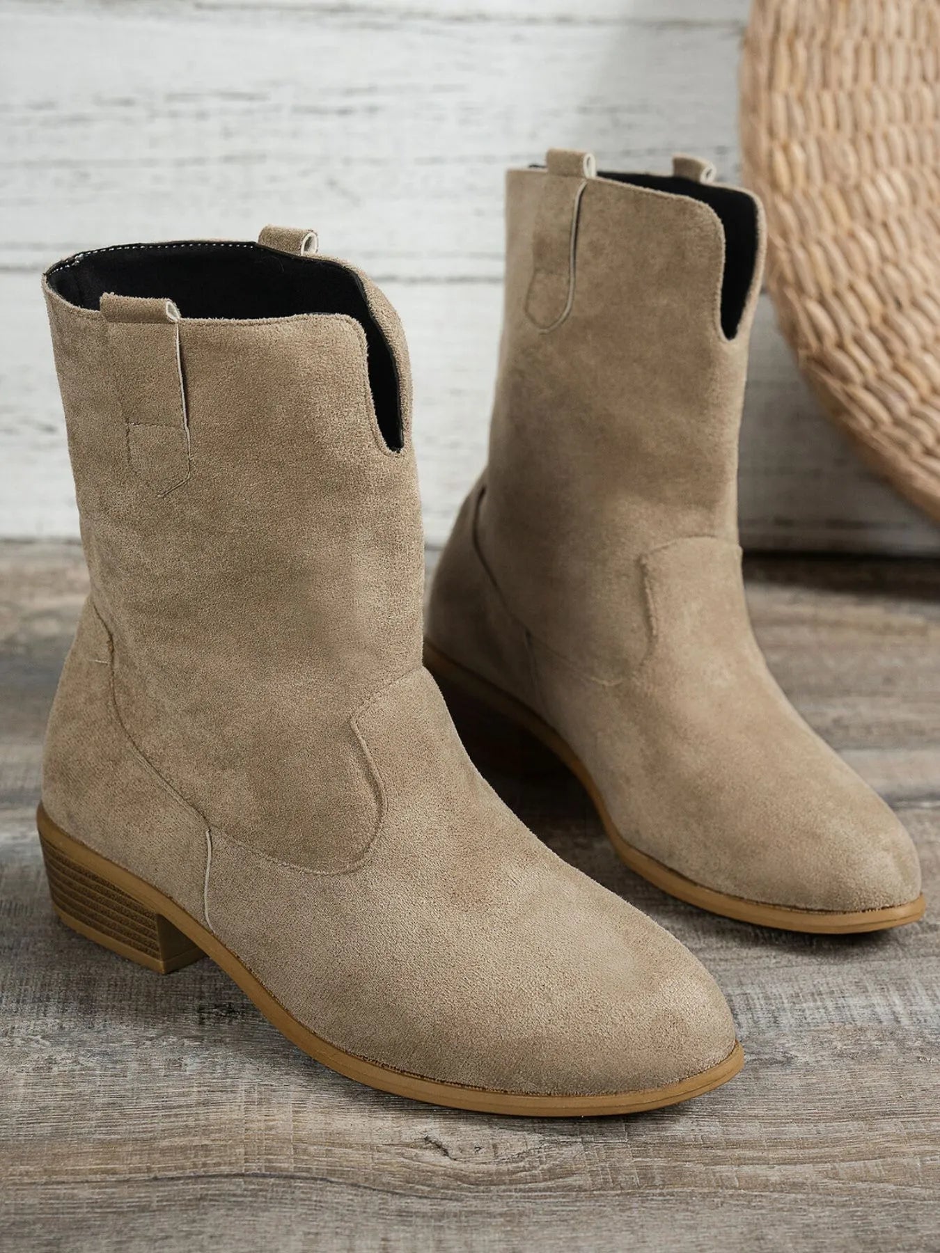 Western Style Block Heels Boots - Cowgirltops.com