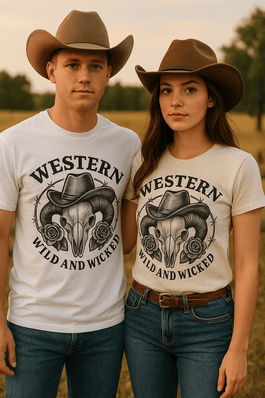 Western Wild and Wicked Unisex T-Shirt - Cowgirltops.com