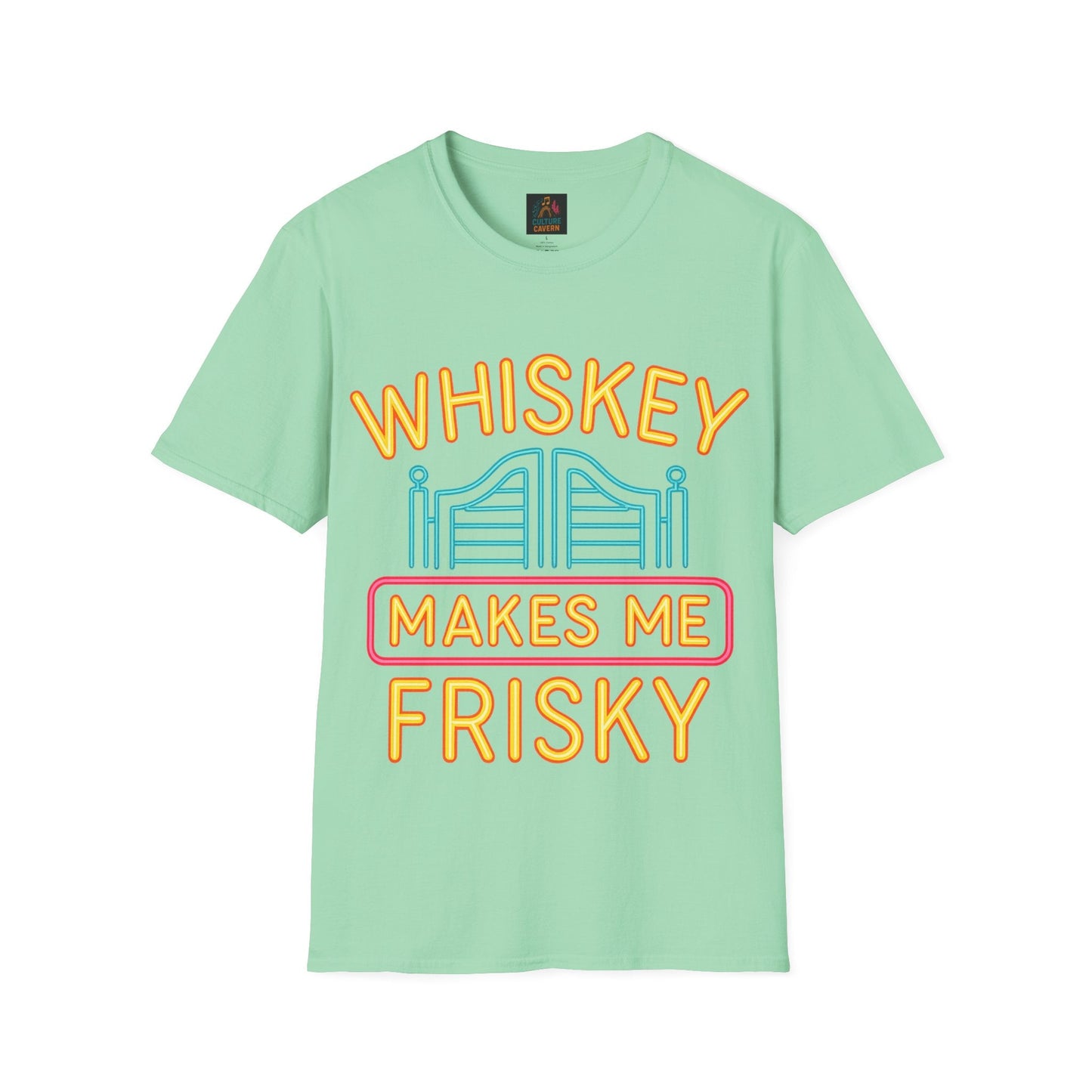 Whiskey Makes Me Frisky Unisex T-shirt - Cowgirltops.com