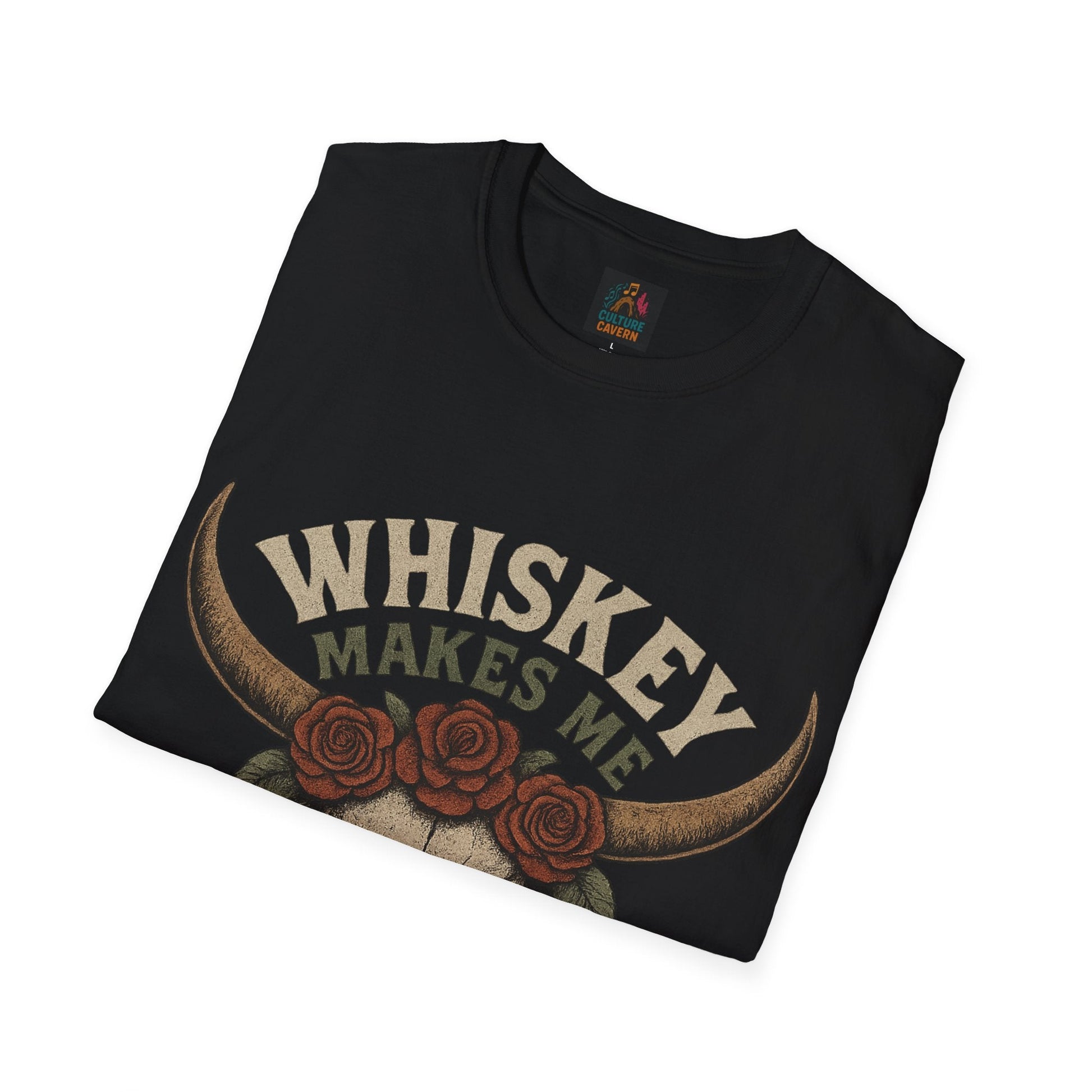 Whiskey Makes Me Frisky Unisex T-Shirt - Cowgirltops.com