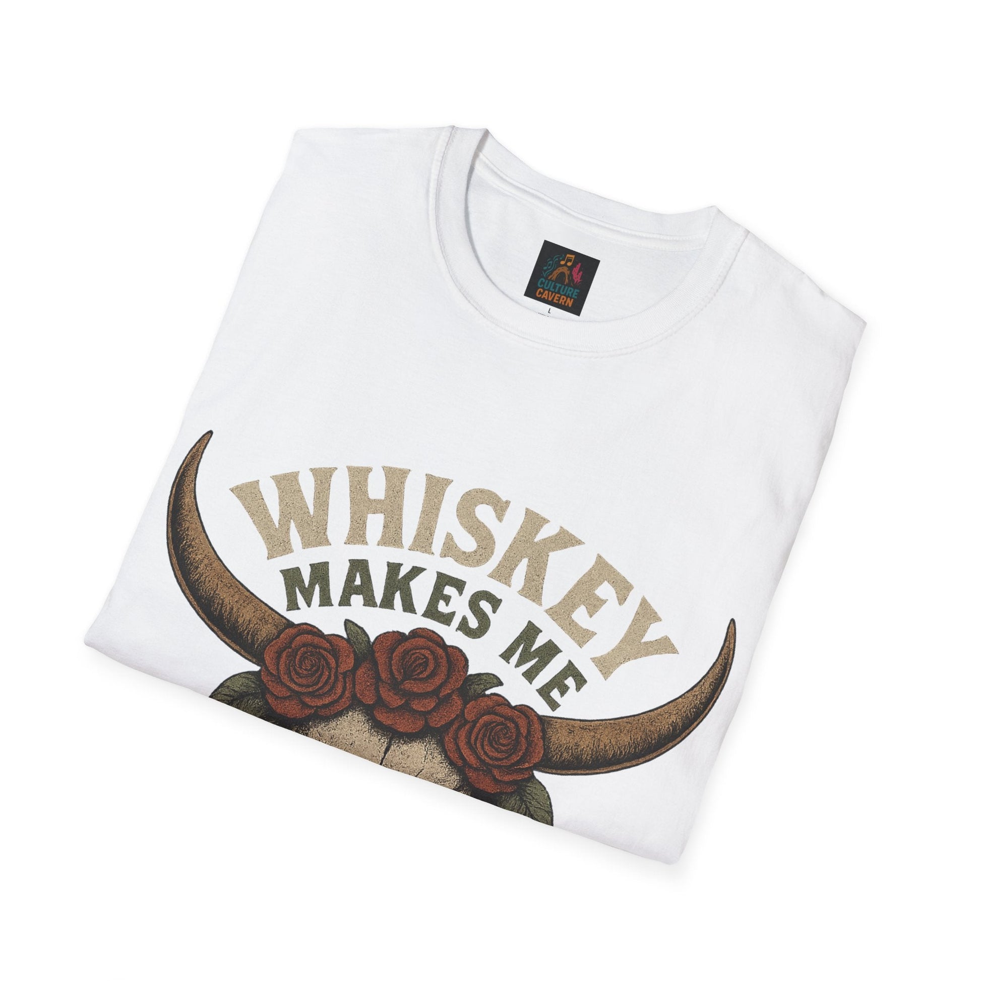 Whiskey Makes Me Frisky Unisex T-Shirt - Cowgirltops.com