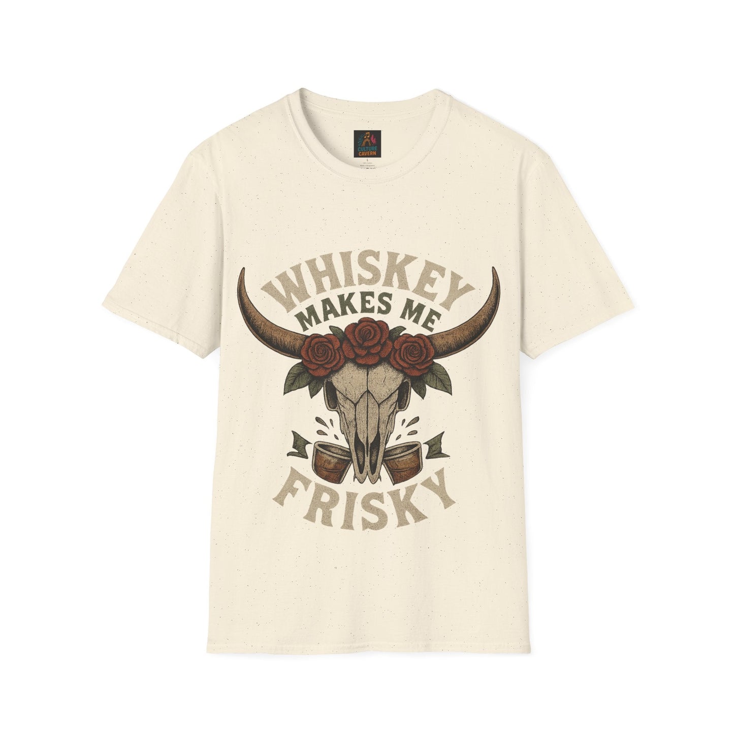 Whiskey Makes Me Frisky Unisex T-Shirt - Cowgirltops.com