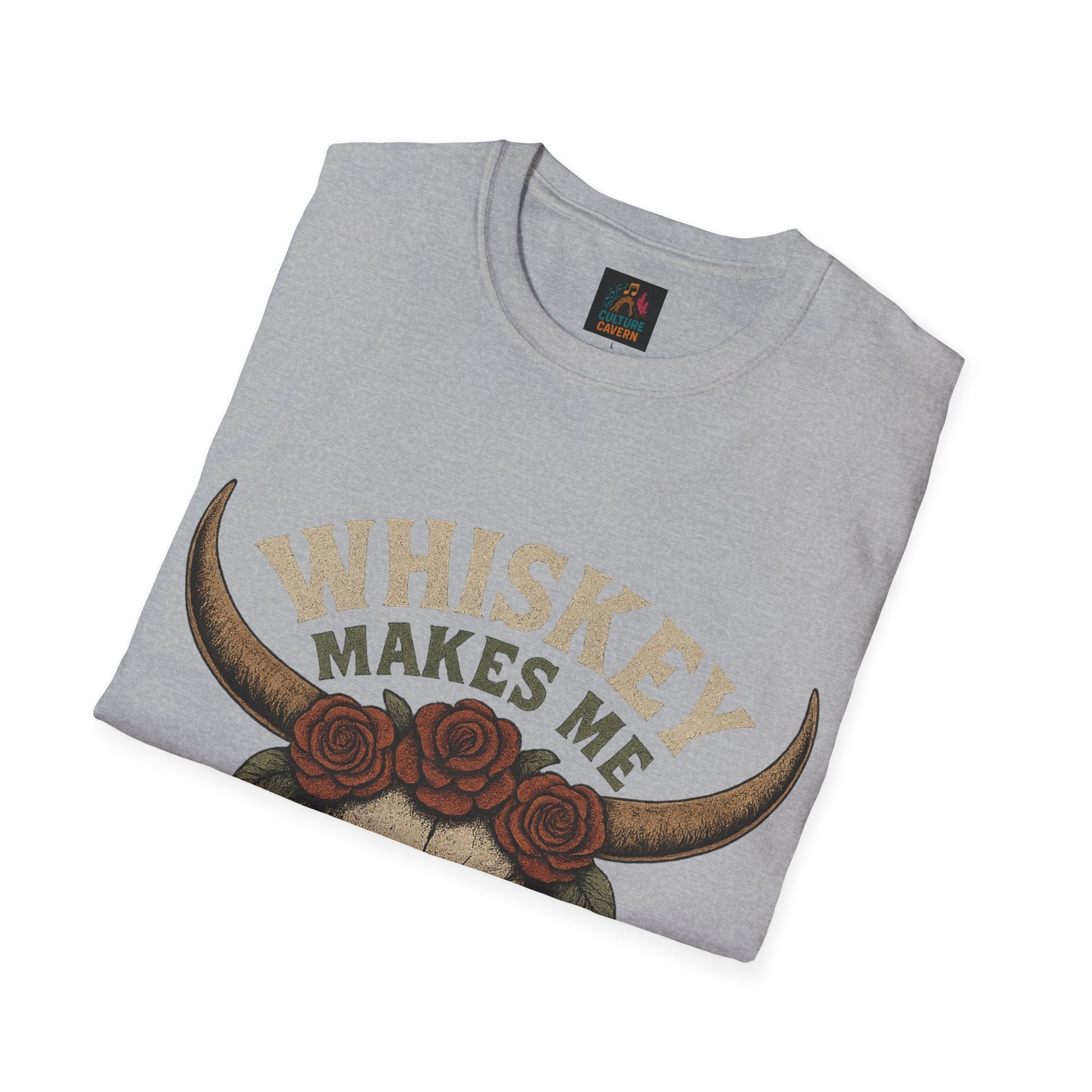 Whiskey Makes Me Frisky Unisex T-Shirt - Cowgirltops.com