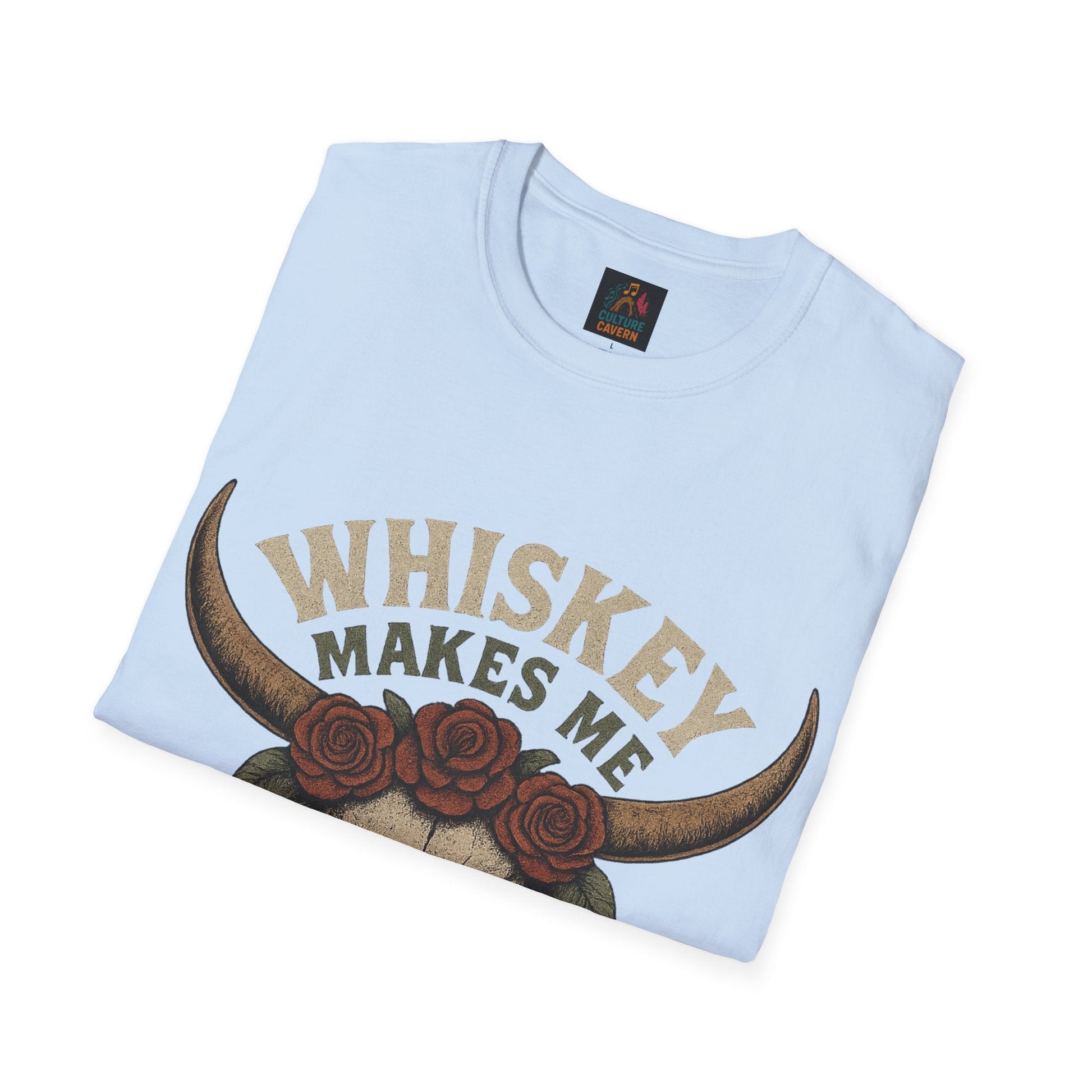 Whiskey Makes Me Frisky Unisex T-Shirt - Cowgirltops.com