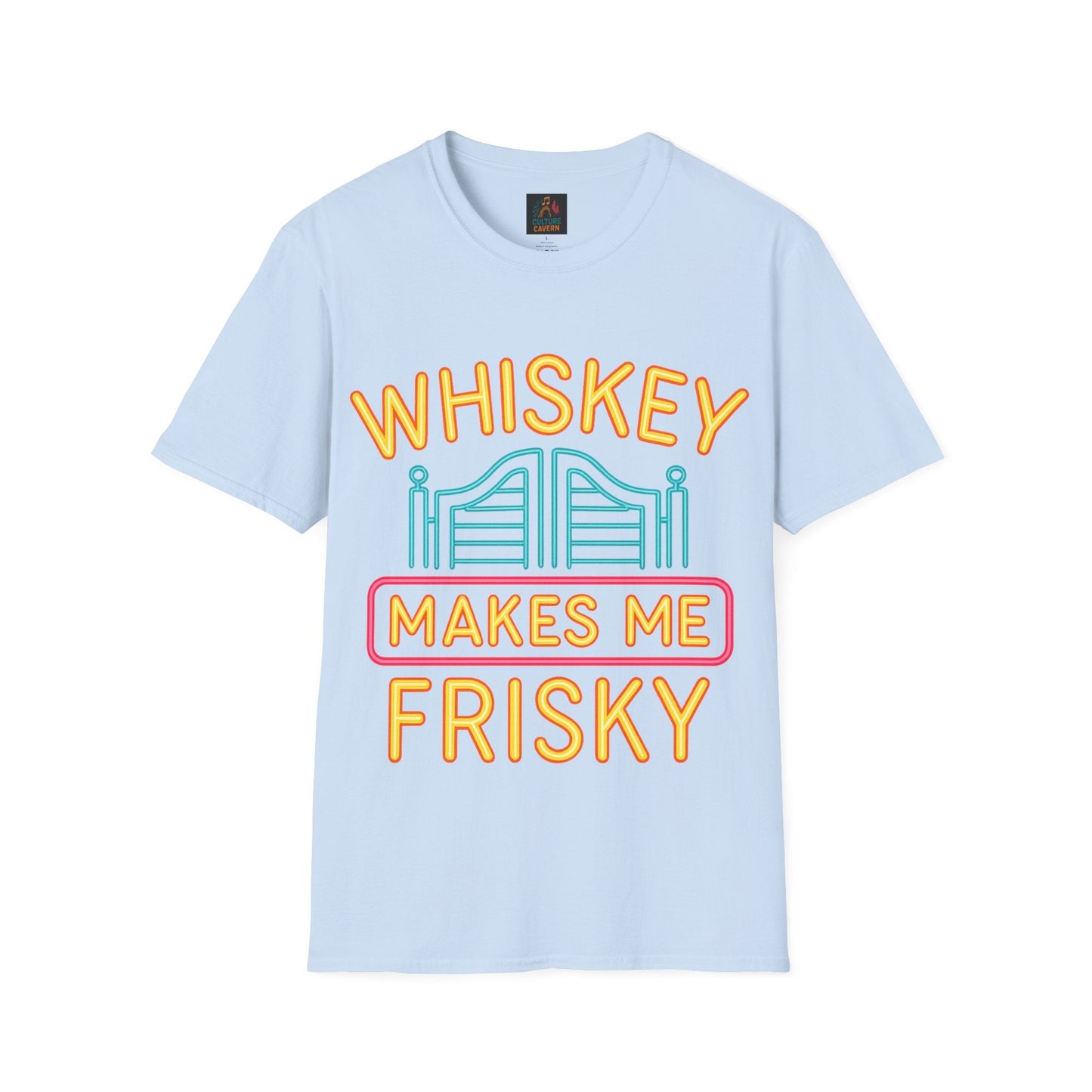 Whiskey Makes Me Frisky Unisex T-shirt - Cowgirltops.com