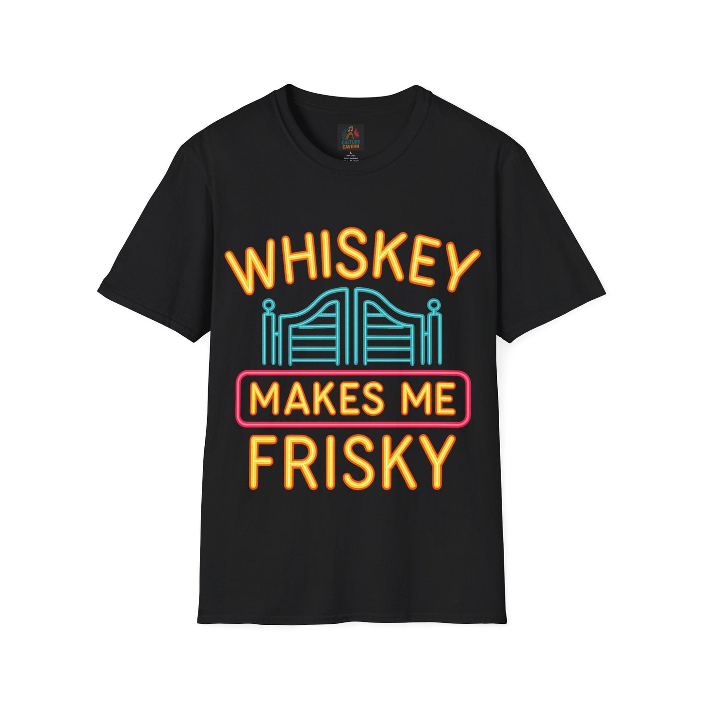 Whiskey Makes Me Frisky Unisex T-shirt - Cowgirltops.com