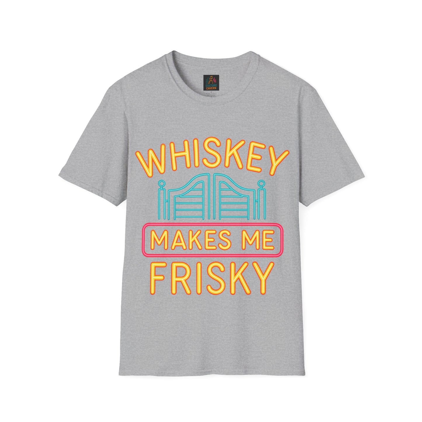 Whiskey Makes Me Frisky Unisex T-shirt - Cowgirltops.com