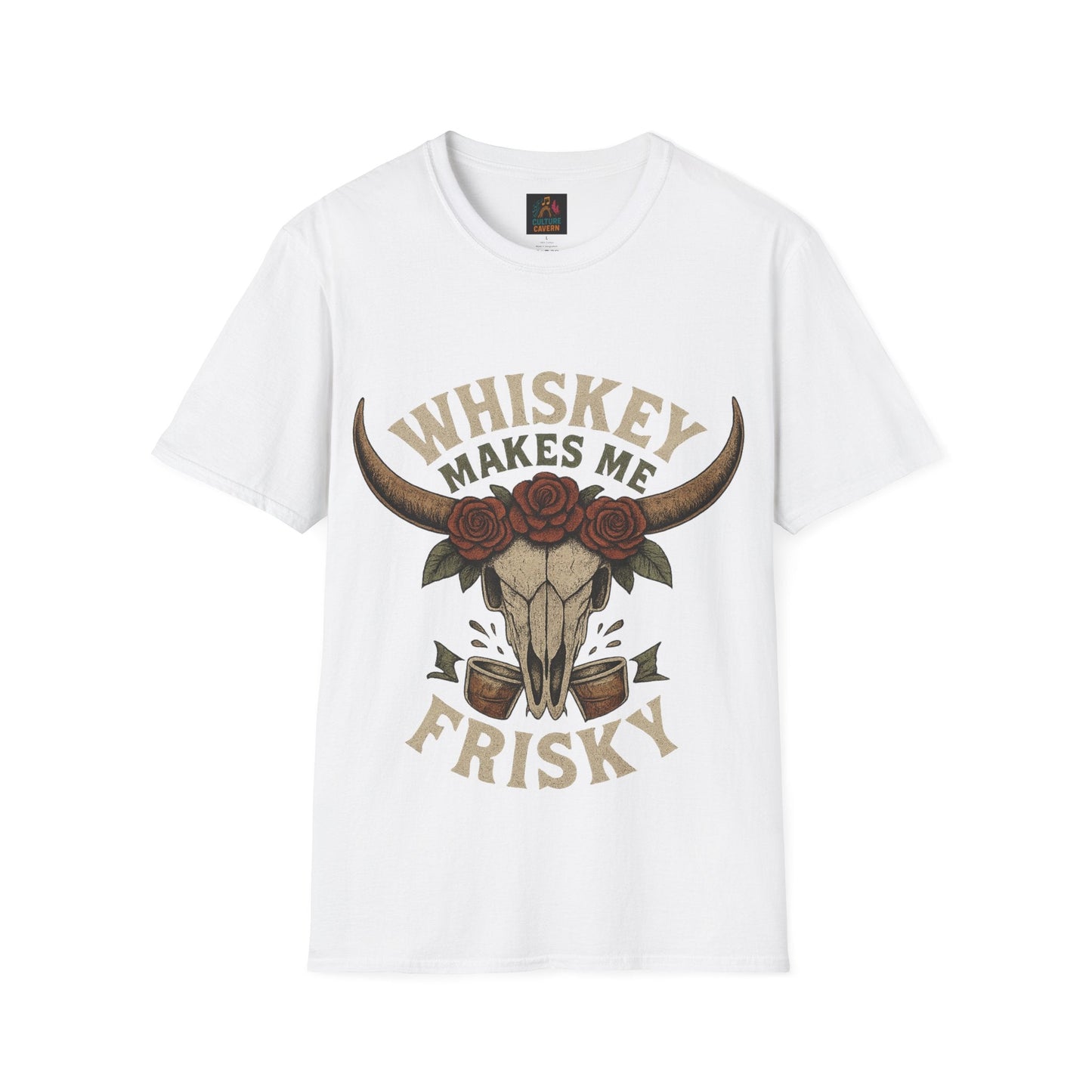 Whiskey Makes Me Frisky Unisex T-Shirt - Cowgirltops.com