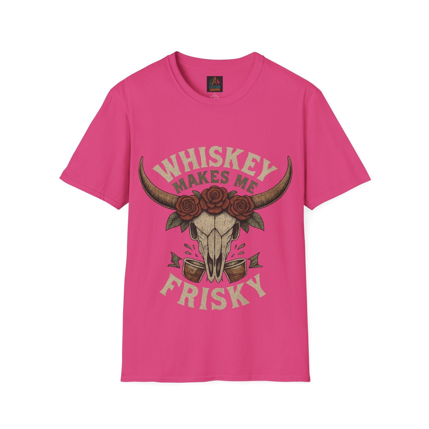 Whiskey Makes Me Frisky Unisex T-Shirt - Cowgirltops.com