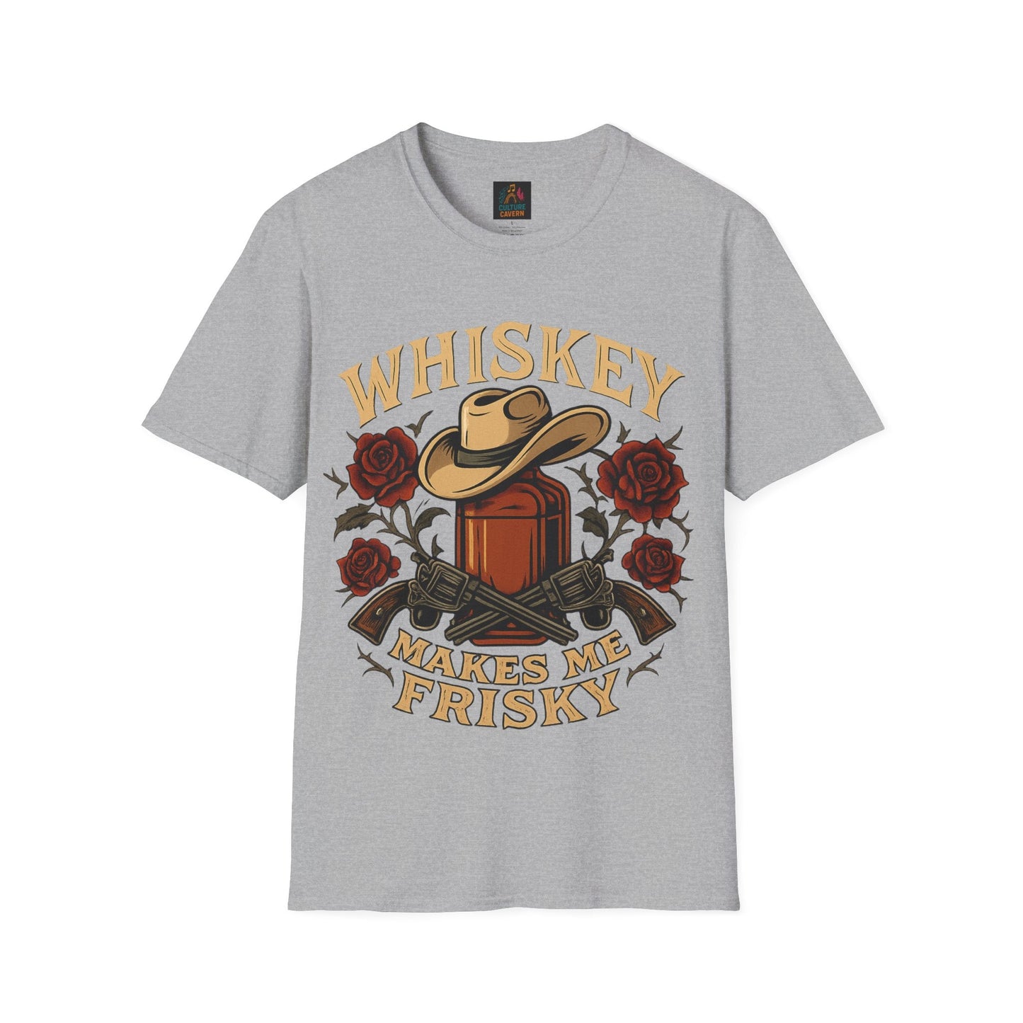 Whiskey Makes Me Frisky Unisex Tee - Cowgirltops.com