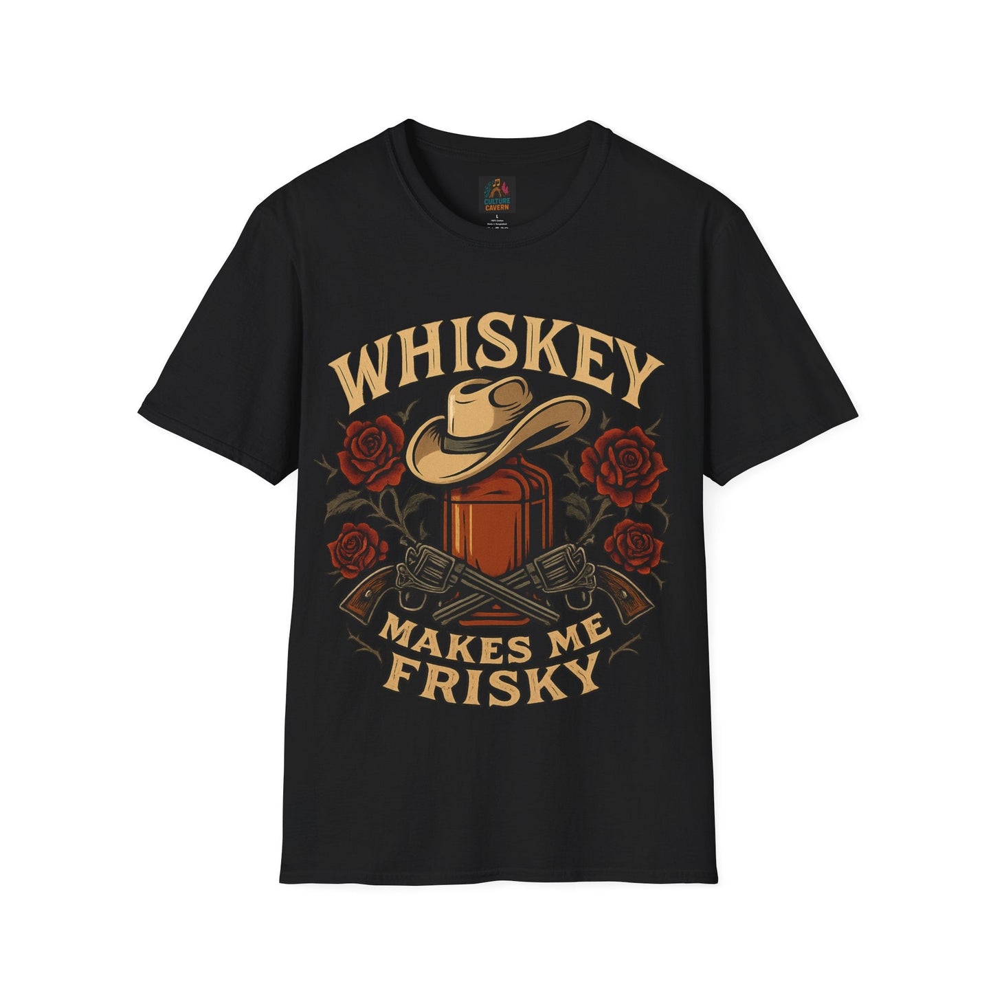 Whiskey Makes Me Frisky Unisex Tee - Cowgirltops.com