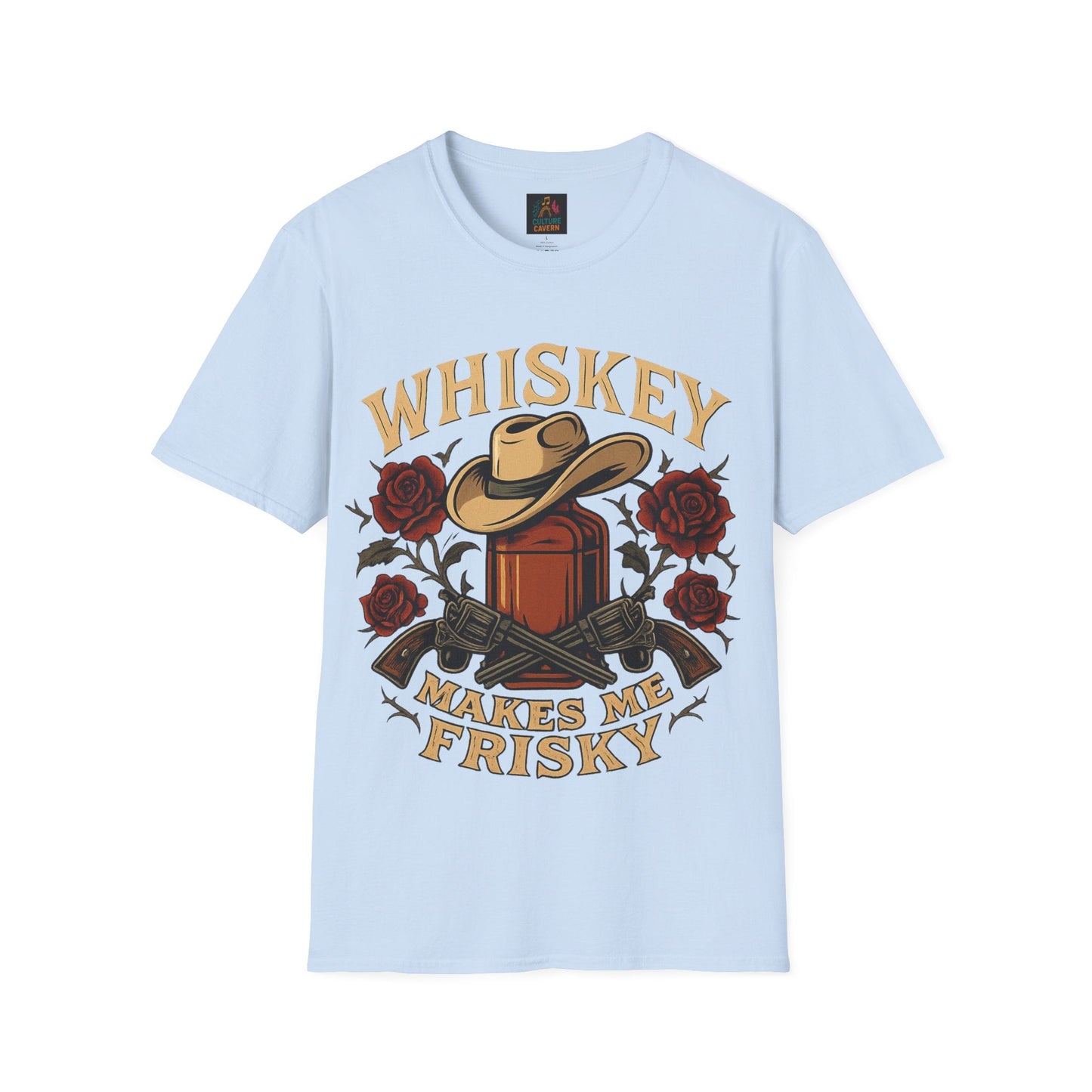 Whiskey Makes Me Frisky Unisex Tee - Cowgirltops.com
