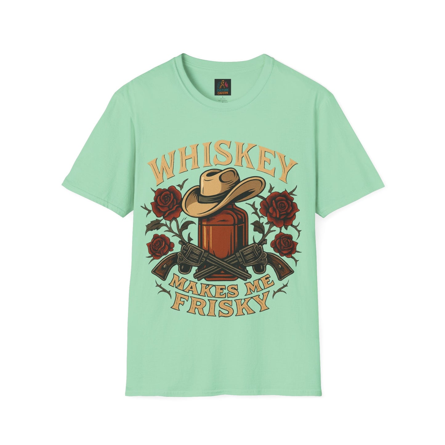 Whiskey Makes Me Frisky Unisex Tee - Cowgirltops.com