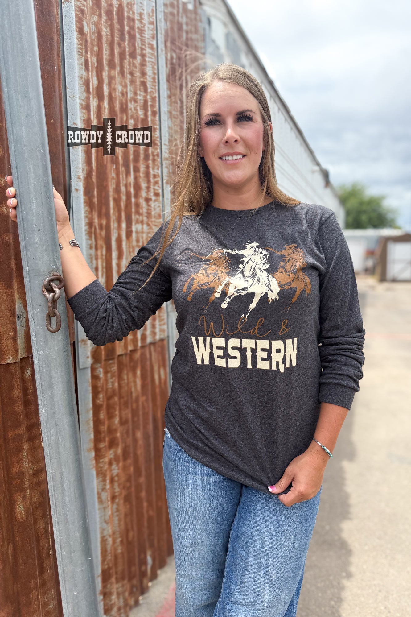 Wild & Western Long Sleeve - Cowgirltops.com