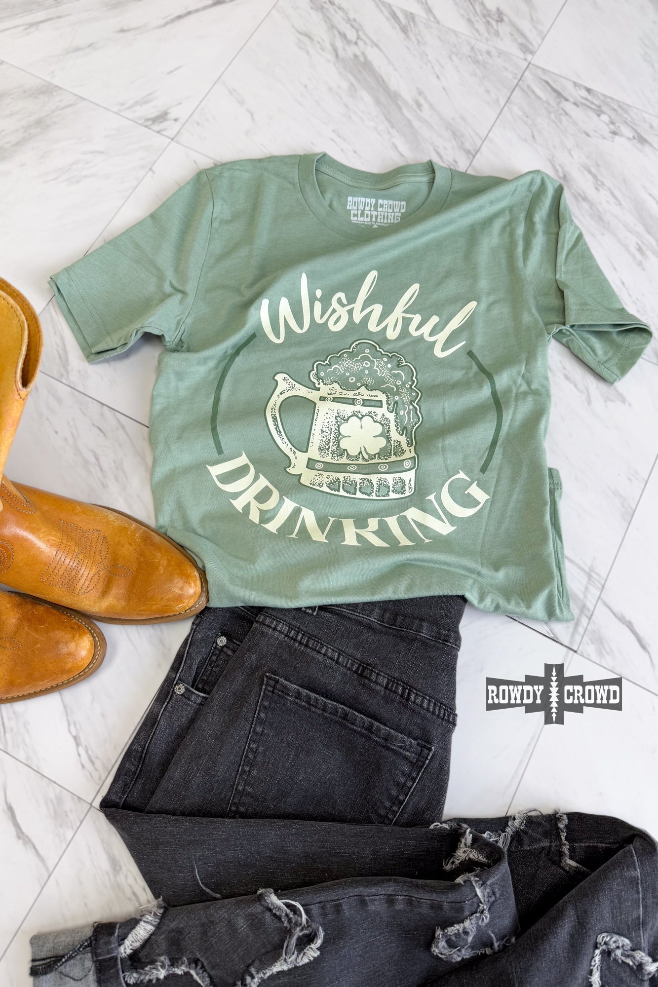 Wishful Drinking Tee - Cowgirltops.com