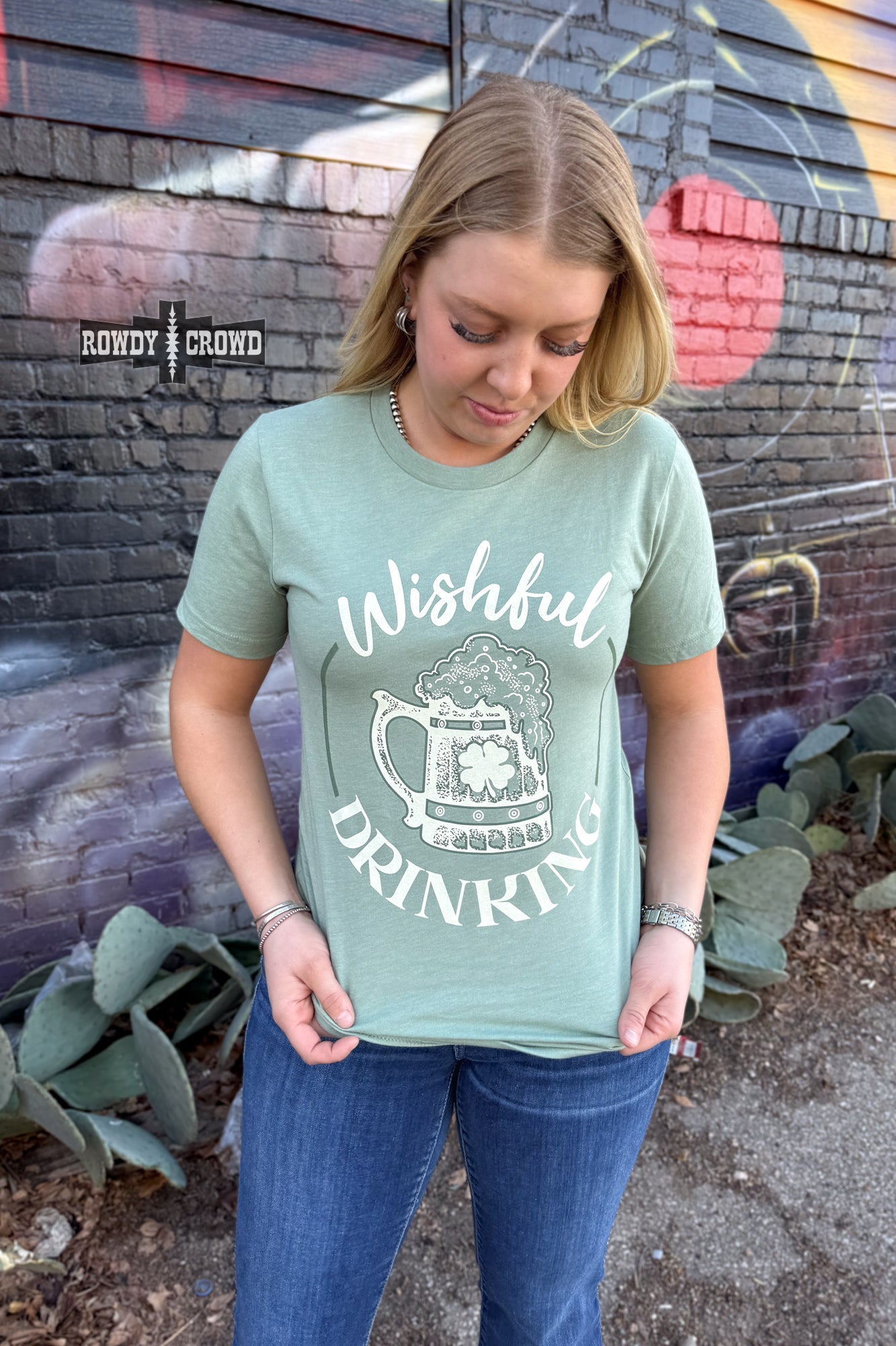 Wishful Drinking Tee - Cowgirltops.com