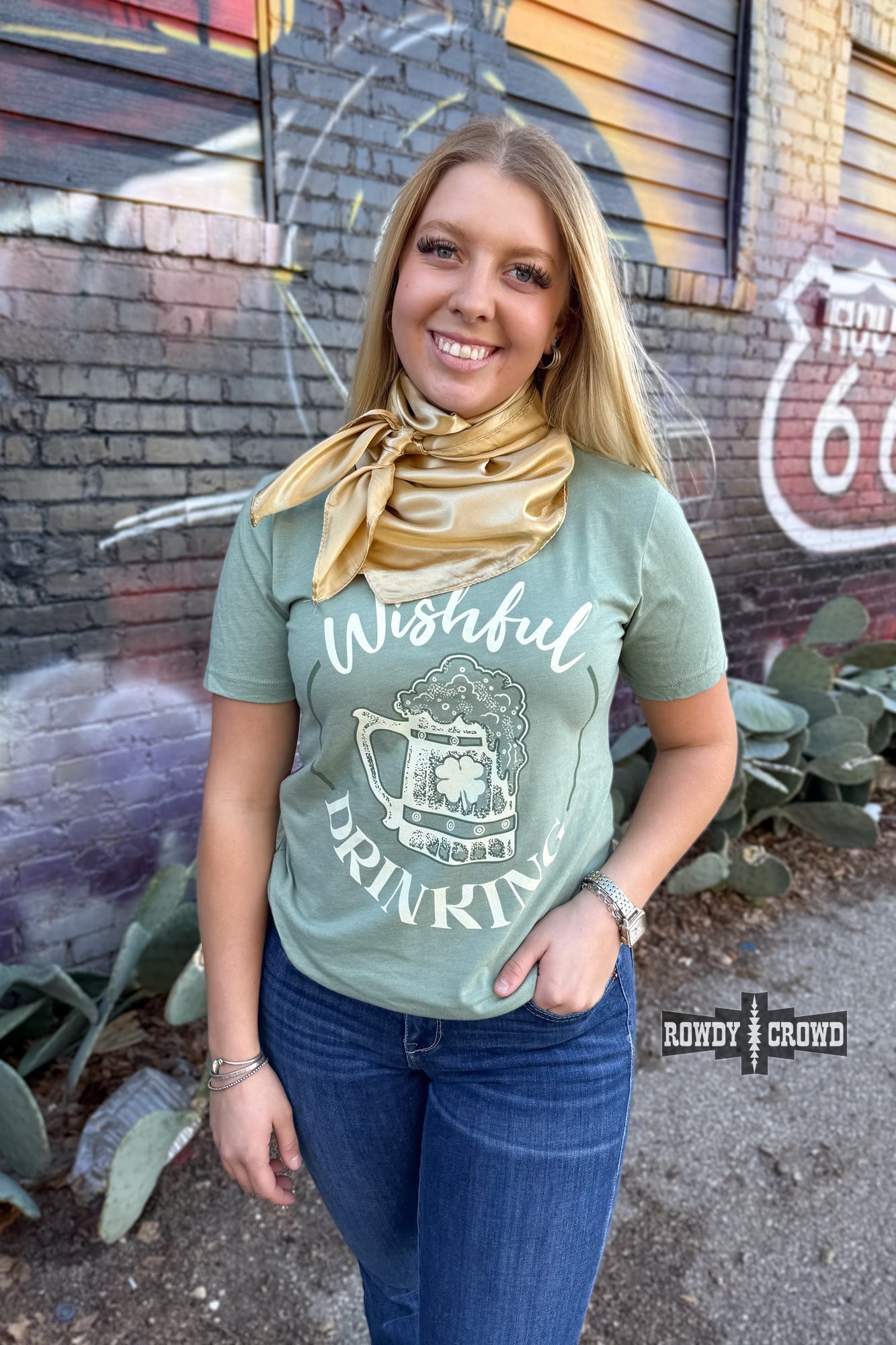 Wishful Drinking Tee - Cowgirltops.com