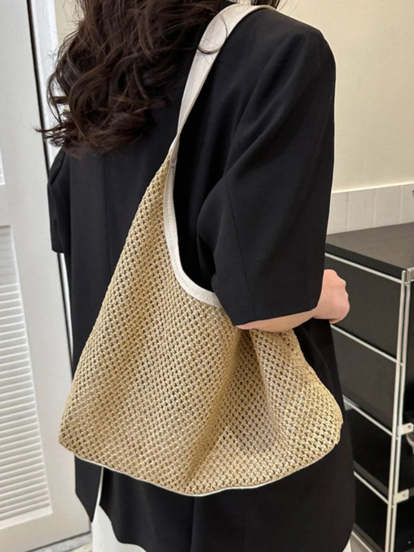 Woven Straw Shoulder Bag - Cowgirltops.com
