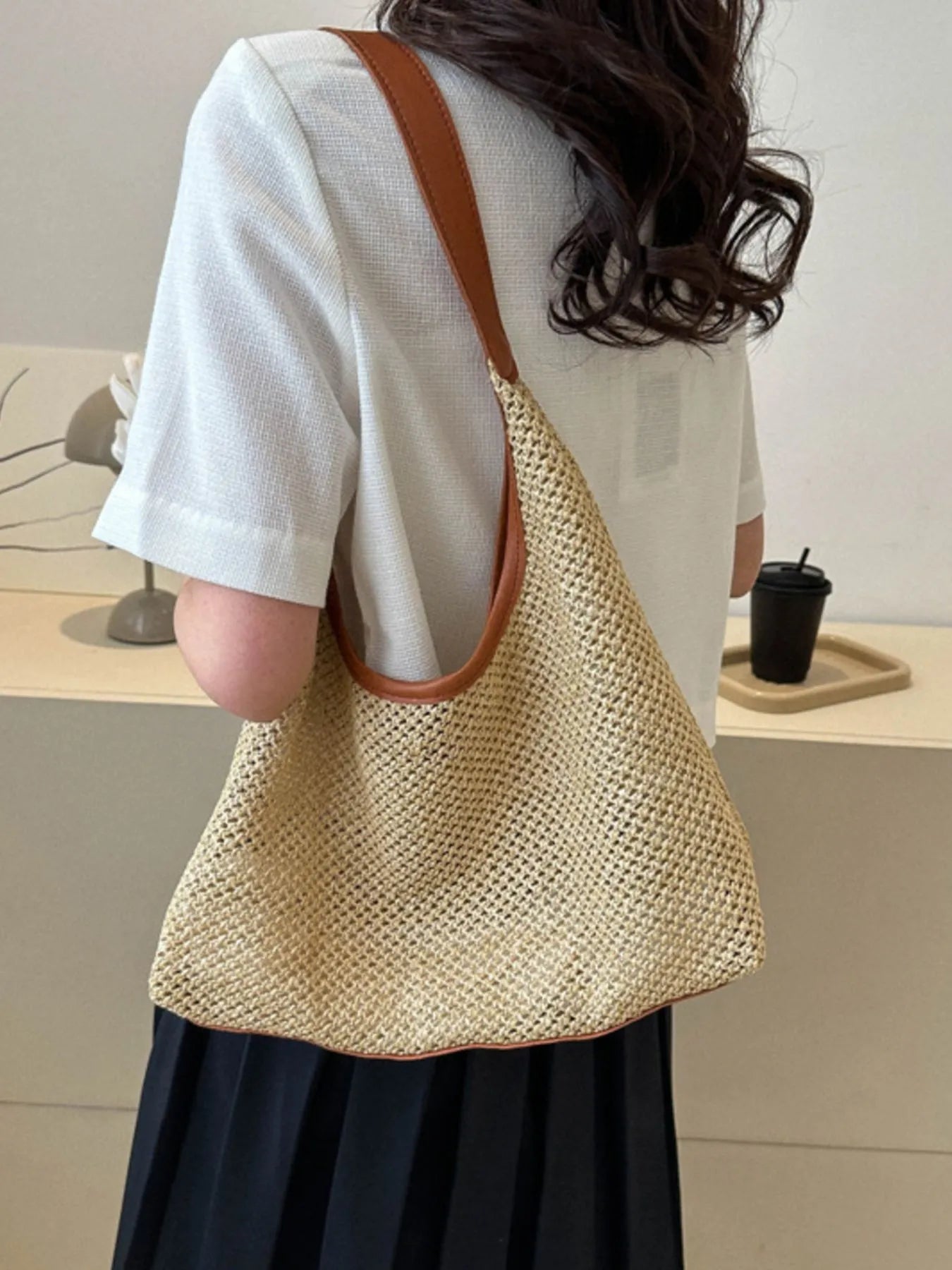 Woven Straw Shoulder Bag - Cowgirltops.com