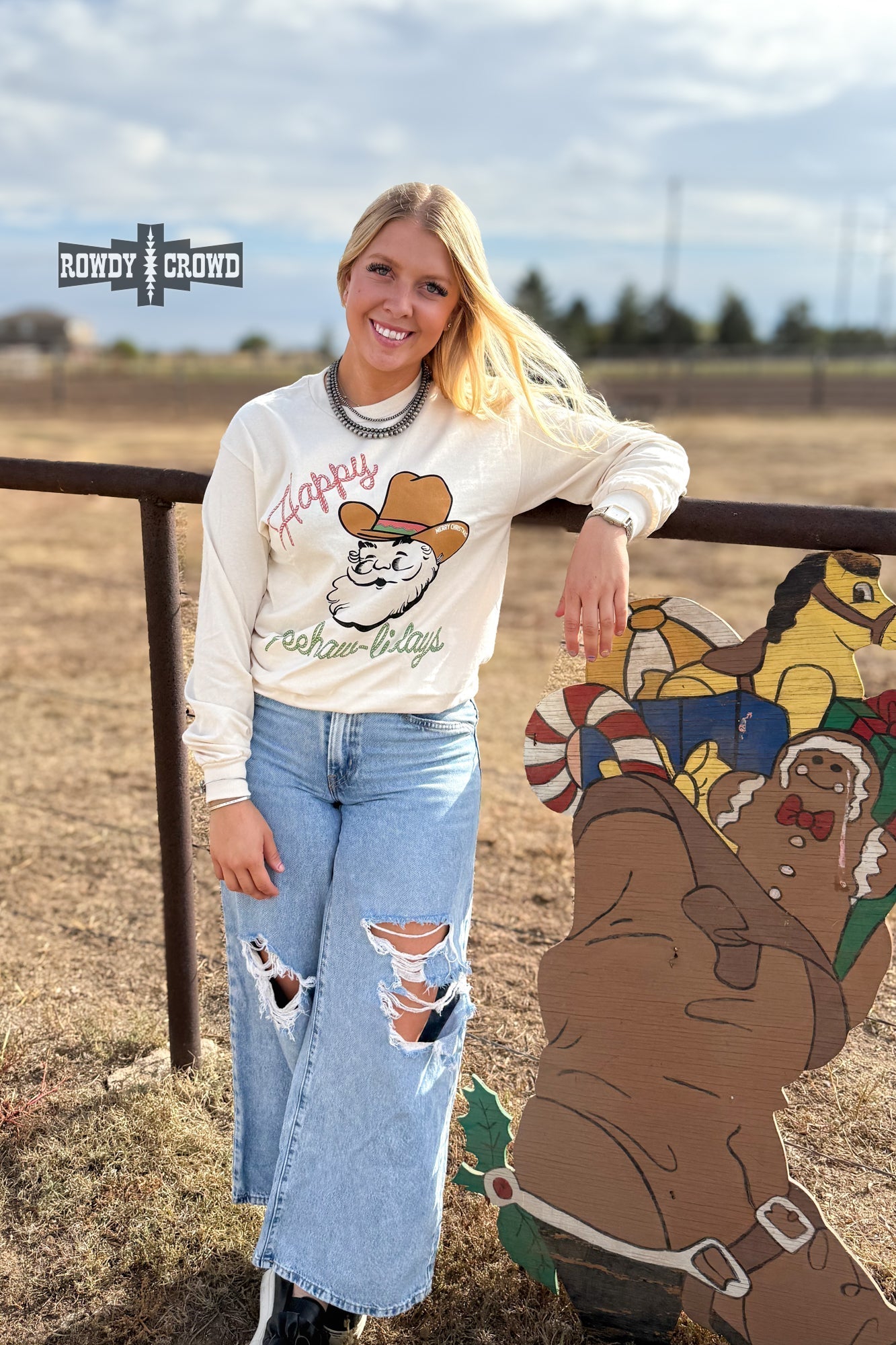 Yee - Hawlidays Long Sleeve - Cowgirltops.com
