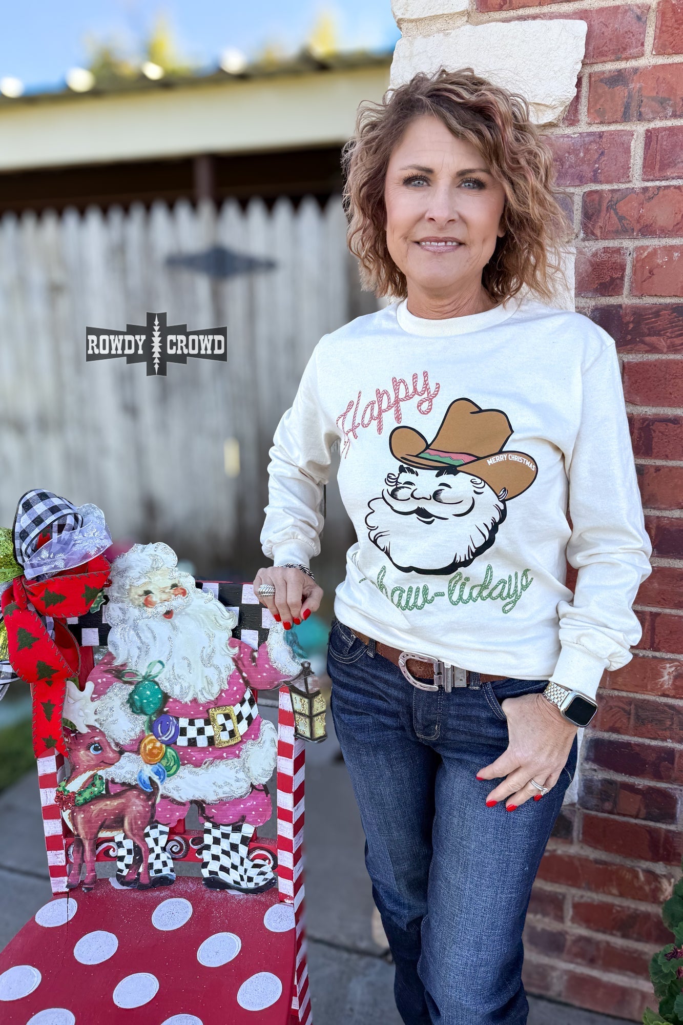 Yee - Hawlidays Long Sleeve - Cowgirltops.com