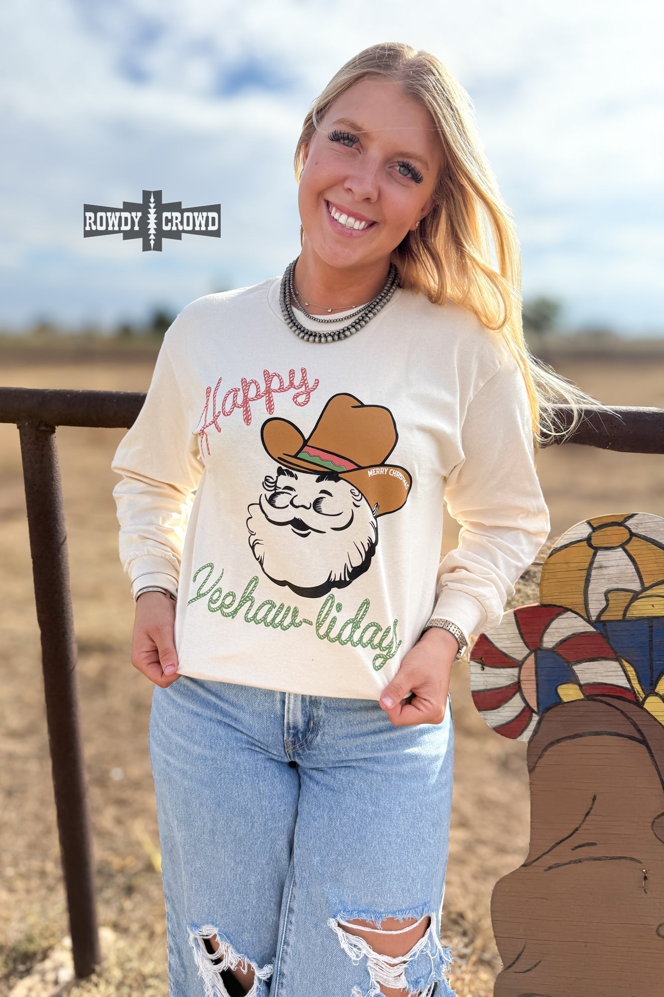 Yee - Hawlidays Long Sleeve - Cowgirltops.com
