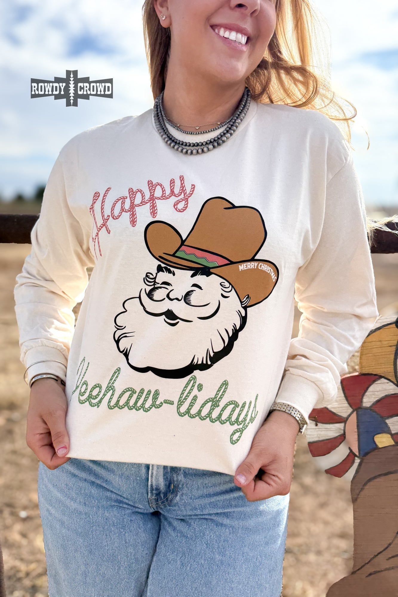 Yee - Hawlidays Long Sleeve - Cowgirltops.com