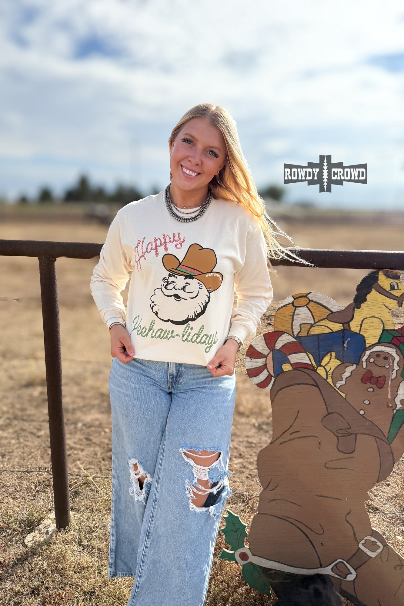 Yee - Hawlidays Long Sleeve - Cowgirltops.com